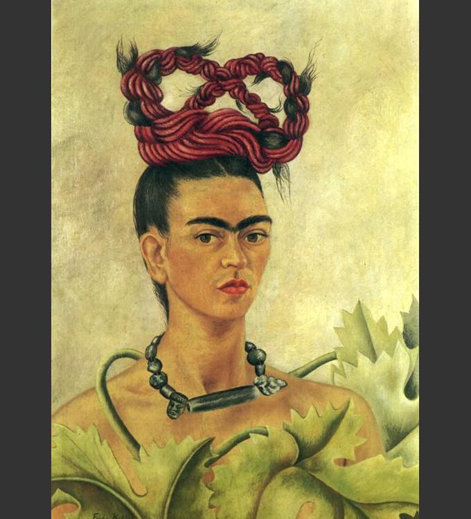 Frida Kahlo Self Portrait with Braid